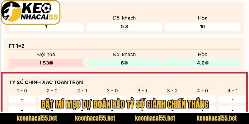 Chiến lược thắng lớn khi tham gia vào kèo cược tỷ số
